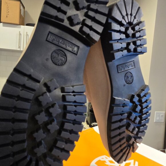 Timberland® Men's HERITAGE 6 INCH WATERPROOF Grey / Black / Yellow Mens Sz 9 NEW - Picture 9 of 13